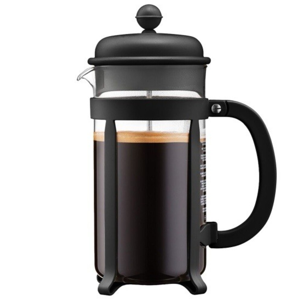 Bodum Original Java French Press Coffee Maker 8 Cup 34 oz Black Glass Portugal
